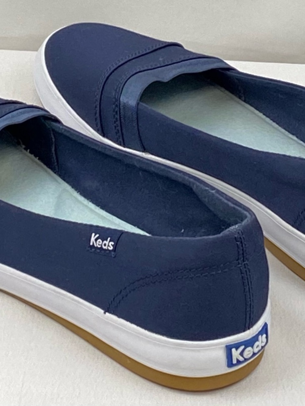 Keds Shoes Womens 9 Cali II Slip On Sneakers Blue Comfort Low Top WF59965